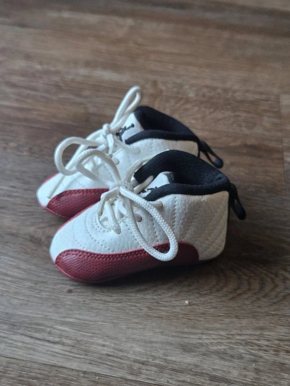 Nike Air Jordan 12 Retro Cherry (TD) White/Red Baby Crib Shoes size 1C